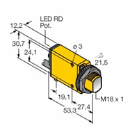Foto-elektrische sensor, convergent