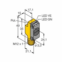 QS18VP6DBQ8 FOTOCEL 450MM M12