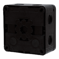 407/3 KABELDOOS 95X95MM 3XM20 ZWART