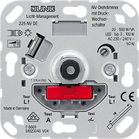 225NVDE 20-500W/VA DIMMER INBOUW