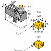 Inductieve sensor, positiecontrolle