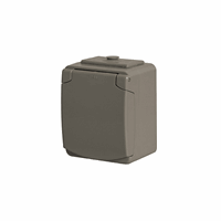 Wandcontactdoos opbrandaarde 1-voud