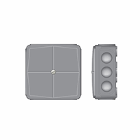 Kabeldoos90x90x40mm IP65 grijs
