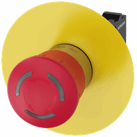 EMERGENCY STOP mushroom pushbutton,