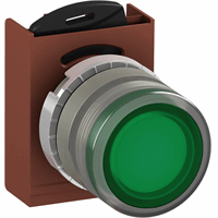 Drukknop Terugverend symbool licht