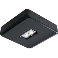 Decentraal 2 watt, zwart continu op