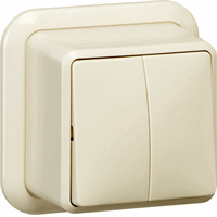010510 SERIESCHAKELAAR OPB. CREME W