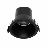 136-103 LEDSPOT 6W 3000K DIMBAAR  ZWART Ø68MM