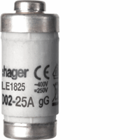 D02 25A ZEKERING GL/GG DS A 10 STUK