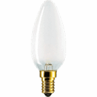 KAARSLAMP 25W E14 230V MAT STANDAAR