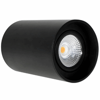 Opbouwspot armatuur rond zwart